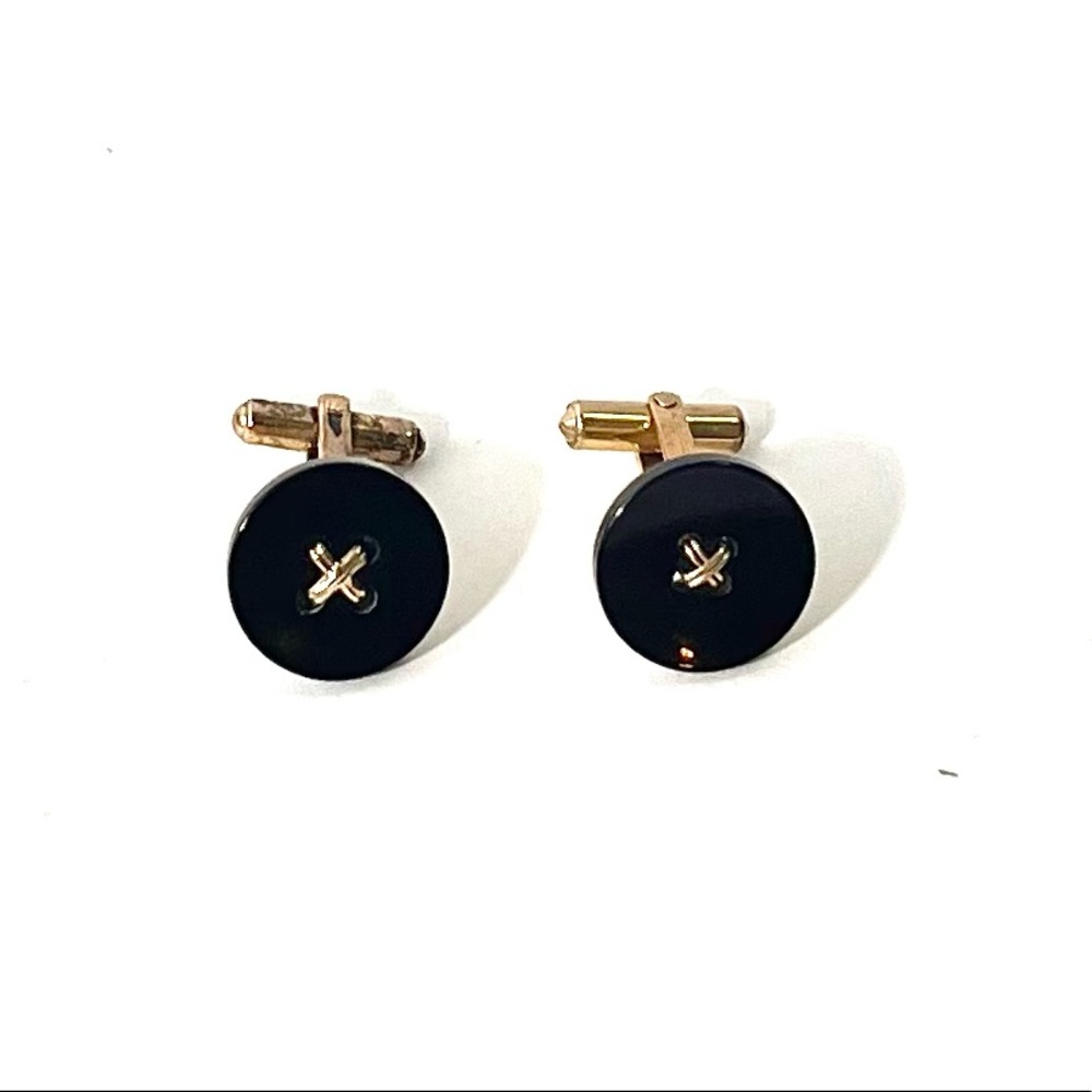 Onyx Button Cufflink